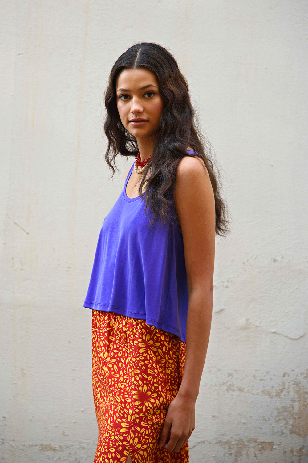 Hannah crop top - purple