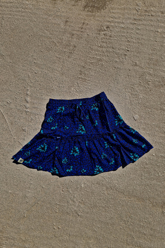 Bali skirt - bloom blue print