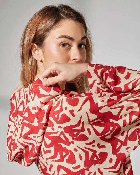 Aqua hoodie - lovers print