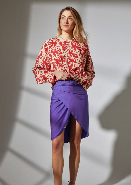 180 wrap pareo - purple