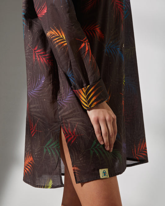 Bianca shirt - tropical nights print