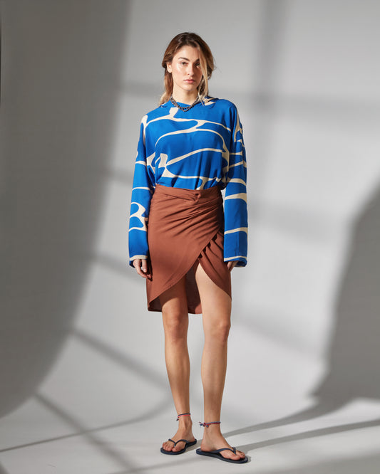 180 wrap pareo - Brown