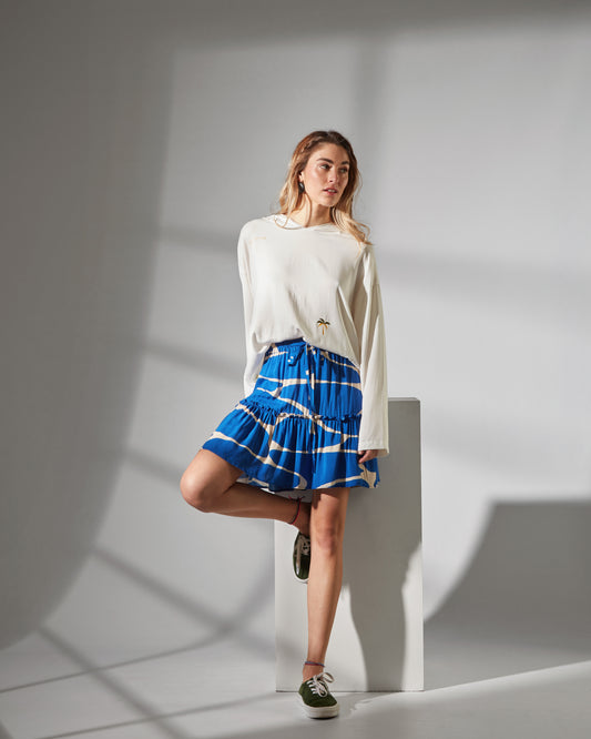 Bali skirt - waves print