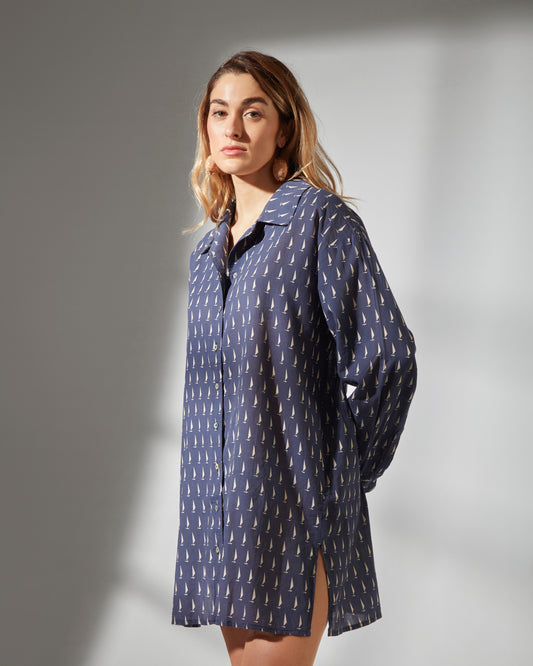 Bianca shirt - sailing print
