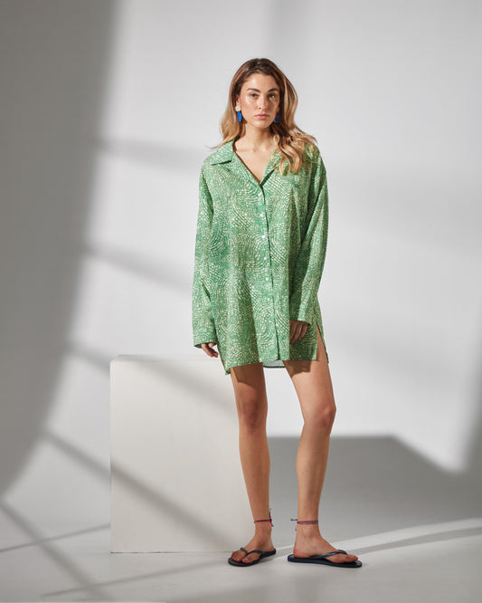 Bianca shirt - pebbles print