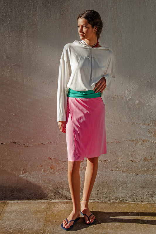 Buzz wrap - bubble pink/ green