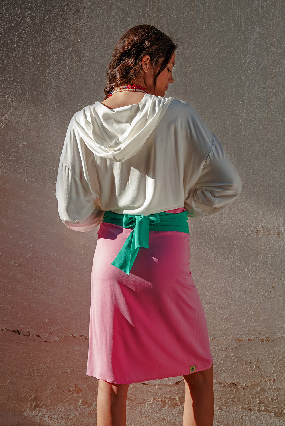 Buzz wrap - bubble pink/ green