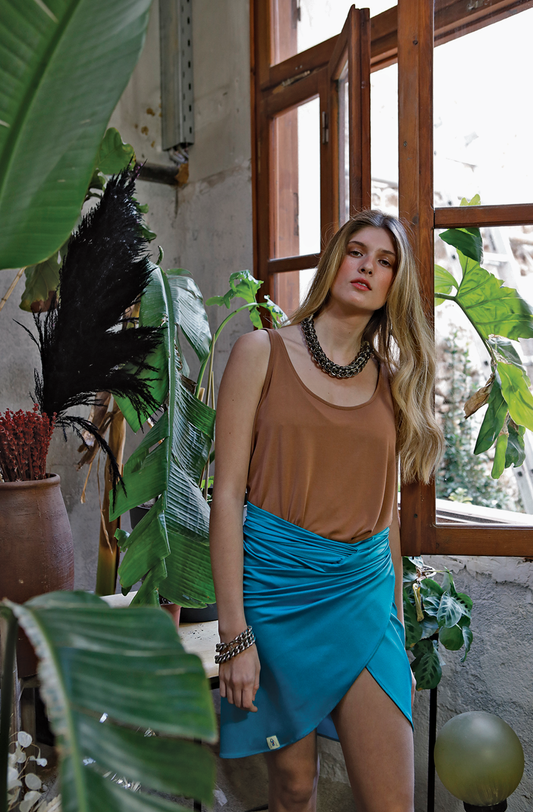 180 wrap - aqua shine