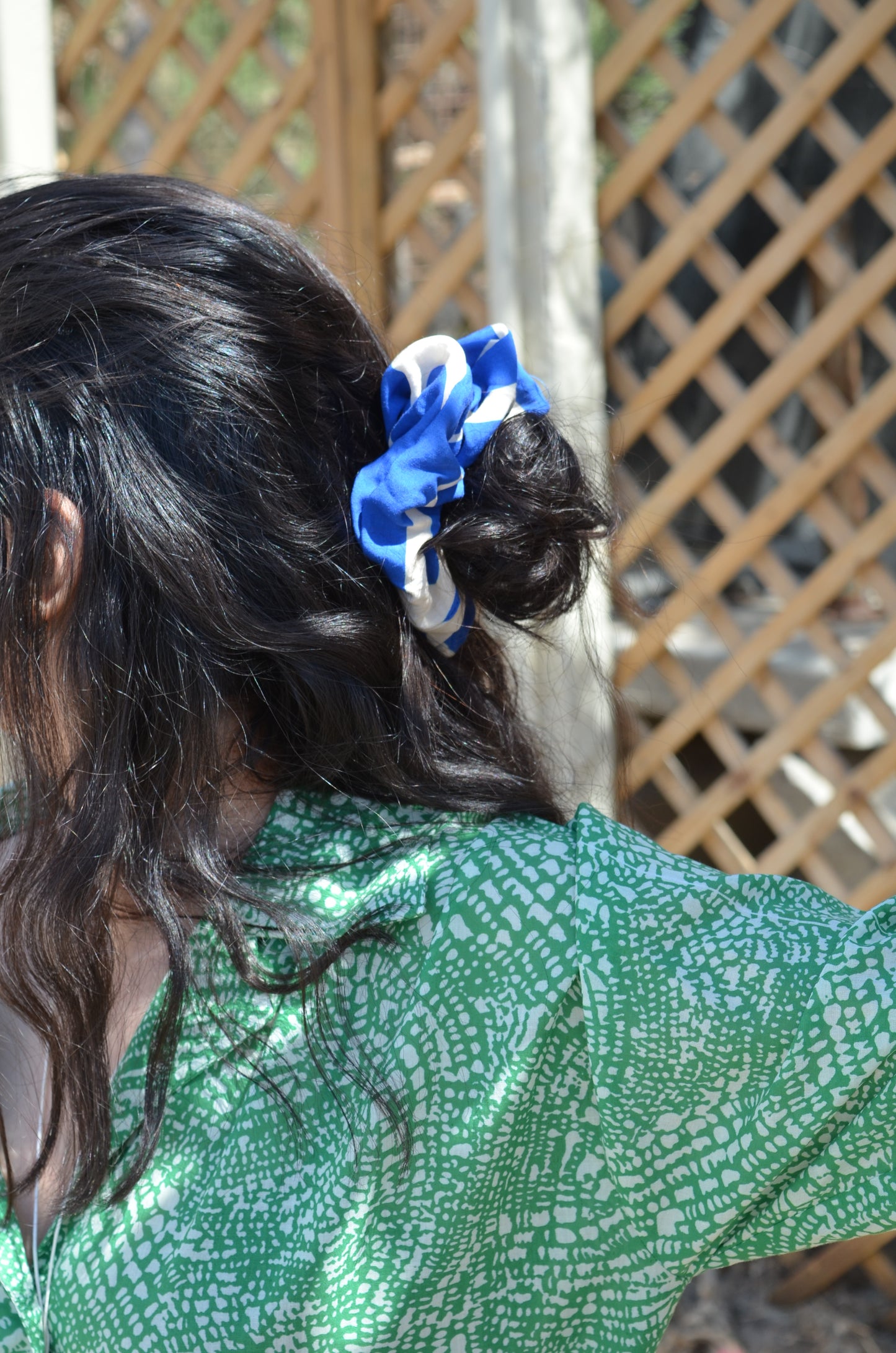 Scrunchie - Waves print