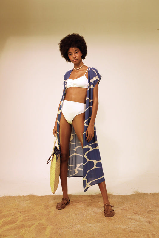 Ava dress - waves print