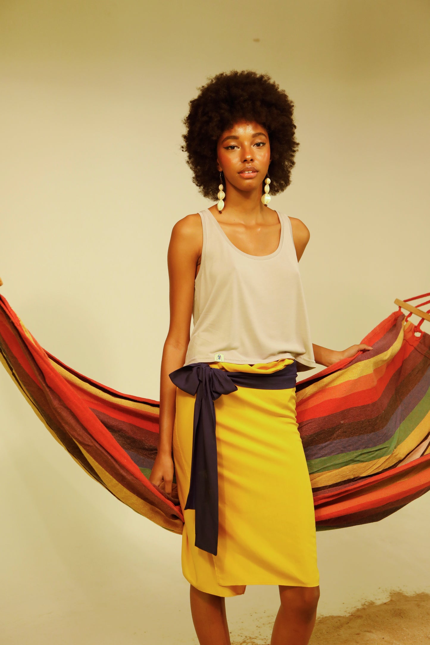 Buzz wrap - spicy yellow/ navy