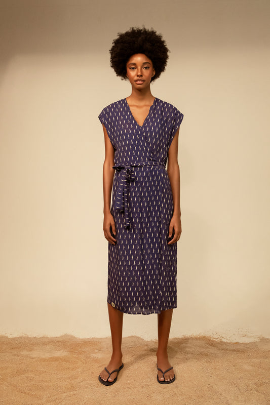 Ava dress - sailing print