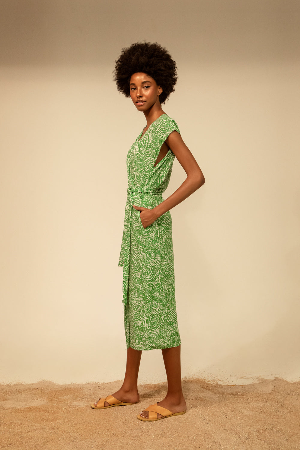 Ava dress - pebbles print