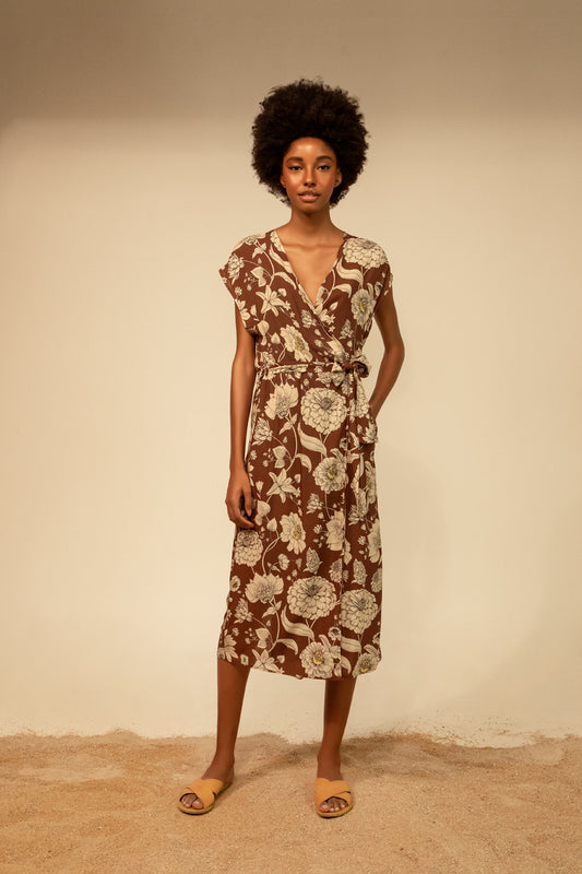 Ava dress - flowers print