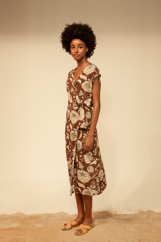Ava dress - flowers print