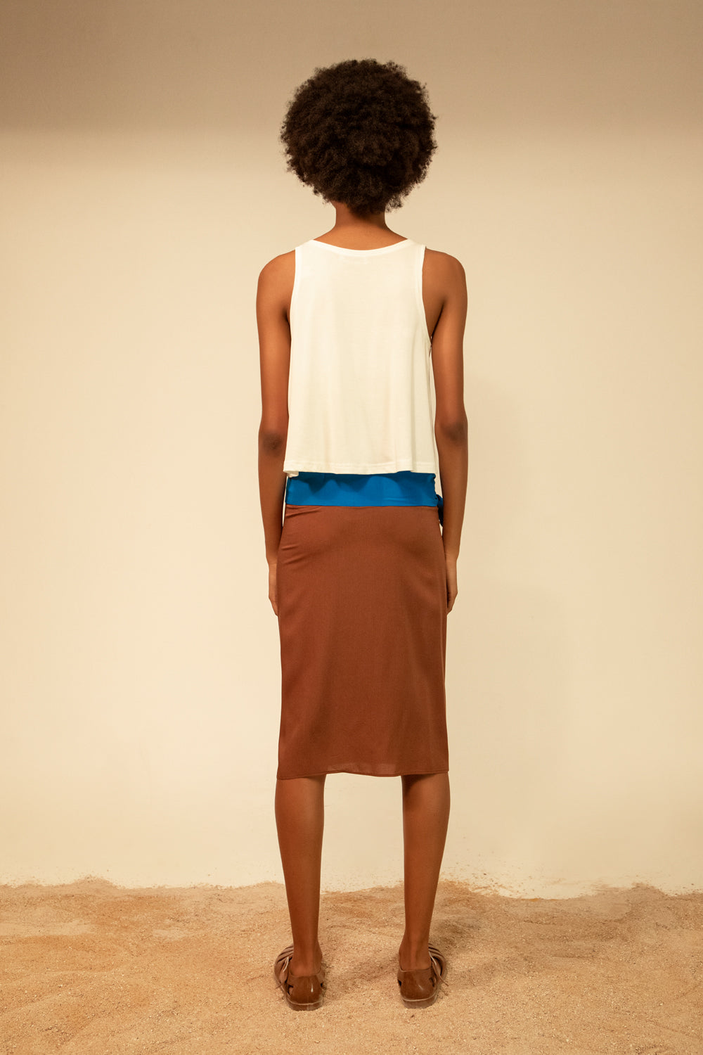 Buzz wrap - chocolate/ ocean blue