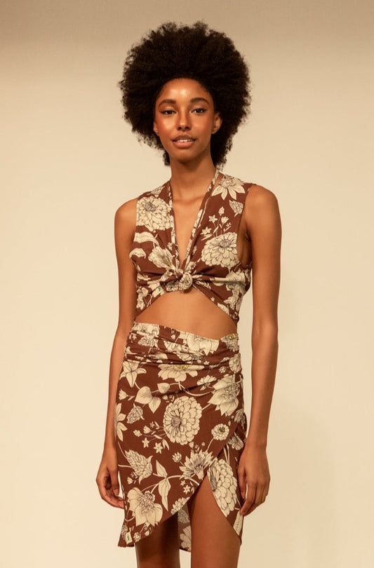 Gigi top - flowers print