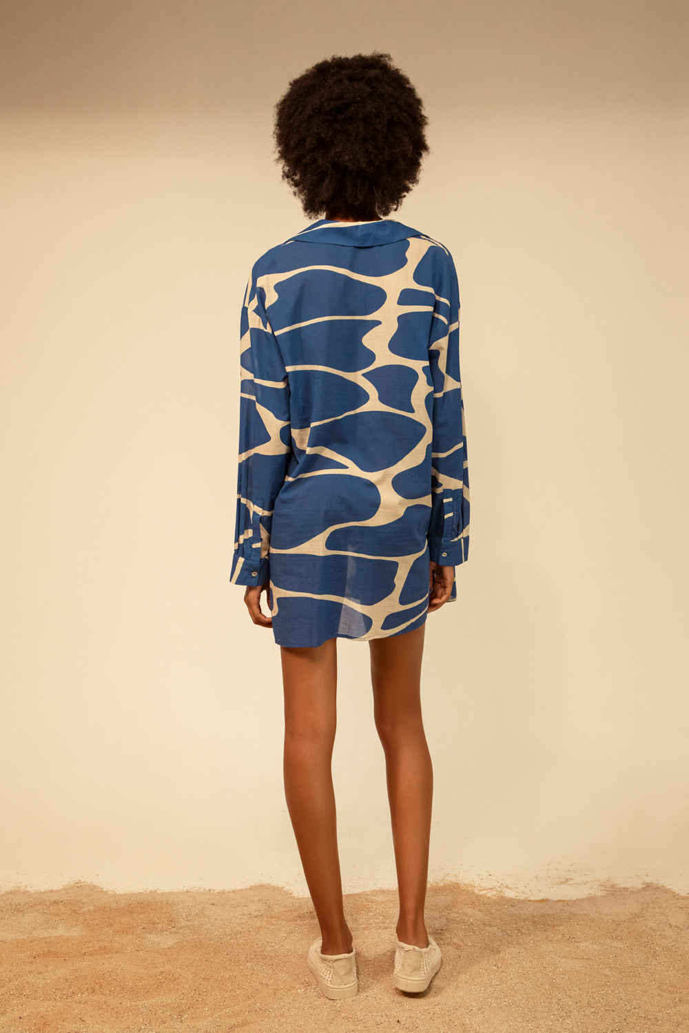 Bianca shirt - waves print
