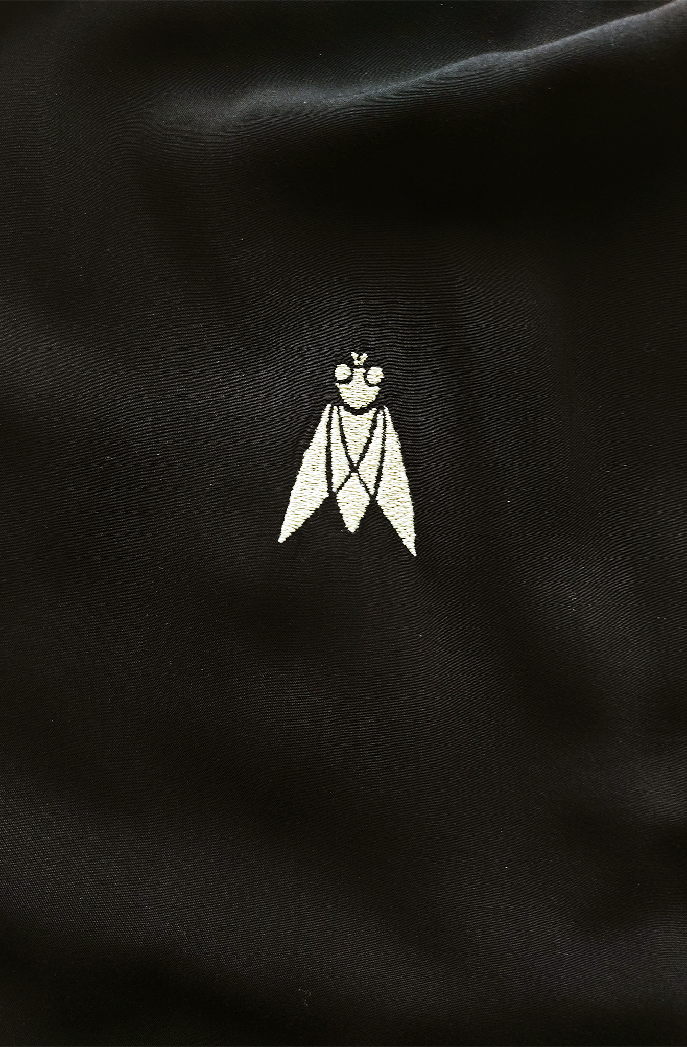Ava dress - black with embroidery