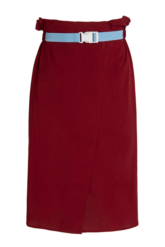 Buckle-up wrap - Bordeaux