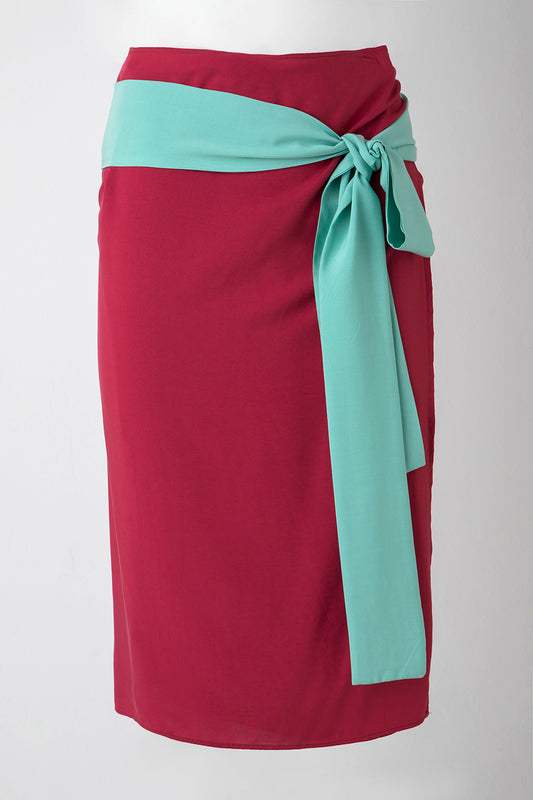 BUZZ WRAP - BLUSH. TURQUOISE