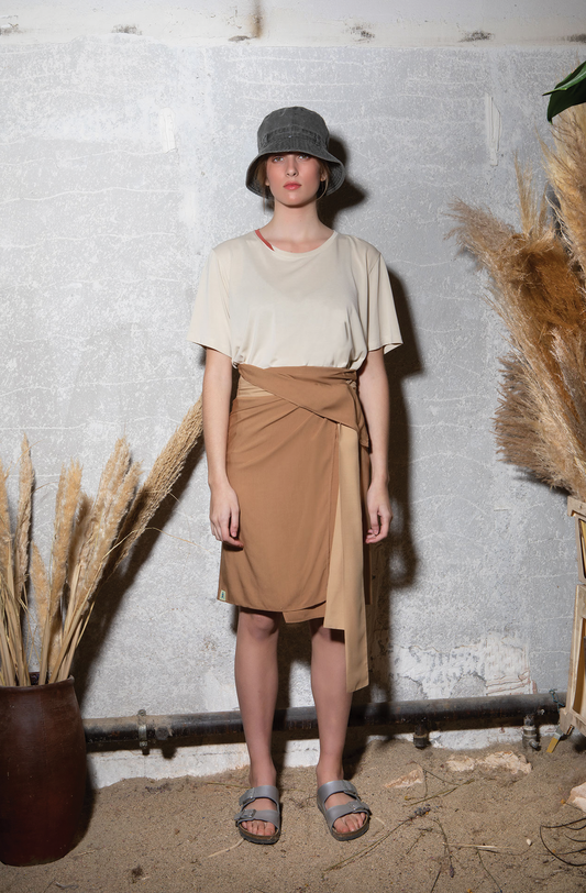 Buzz wrap - tan brown