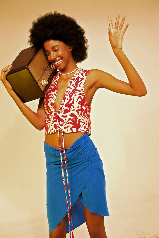 Gigi top - Lovers print