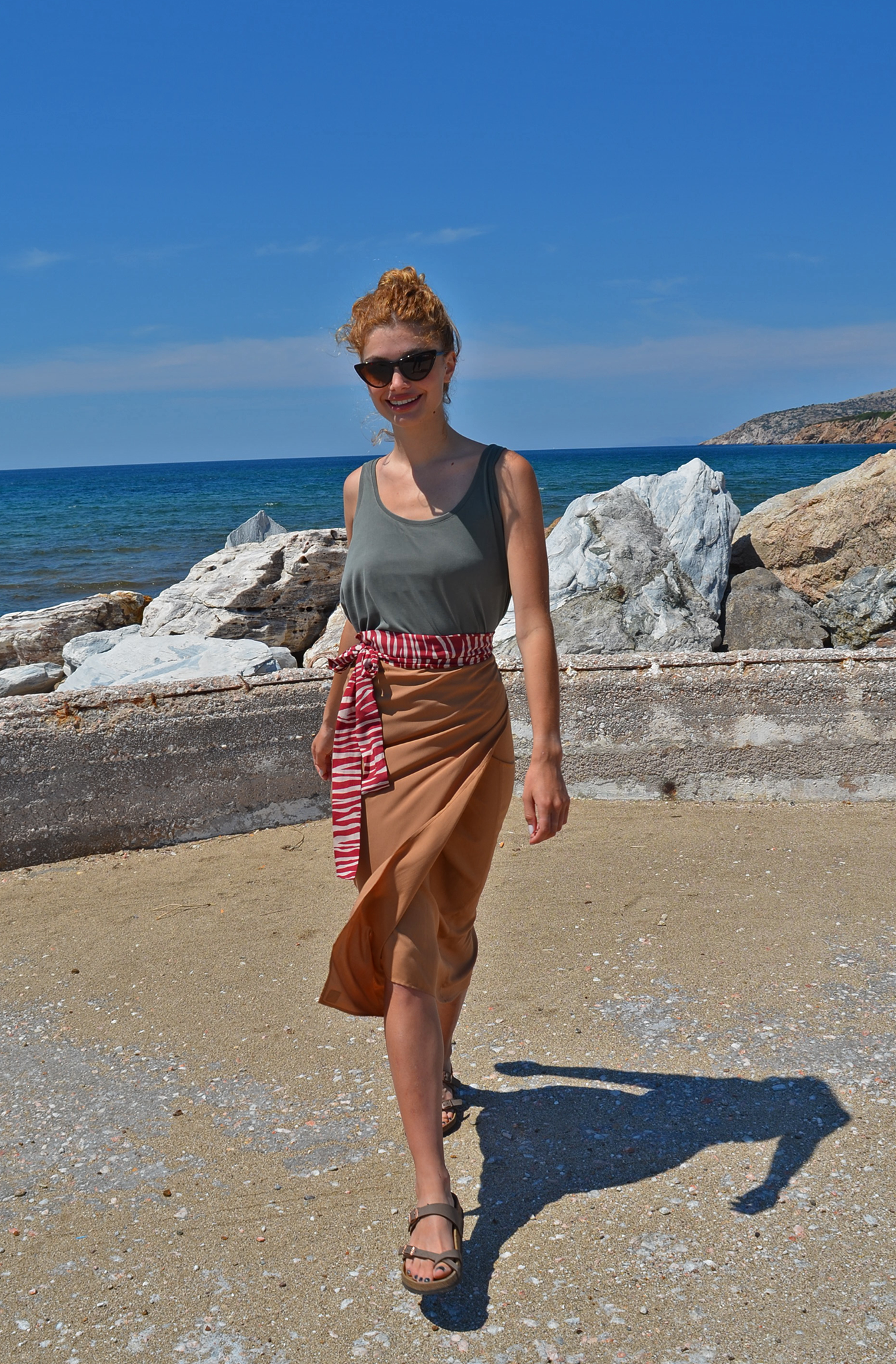 Lou Lou wrap - Tan brown
