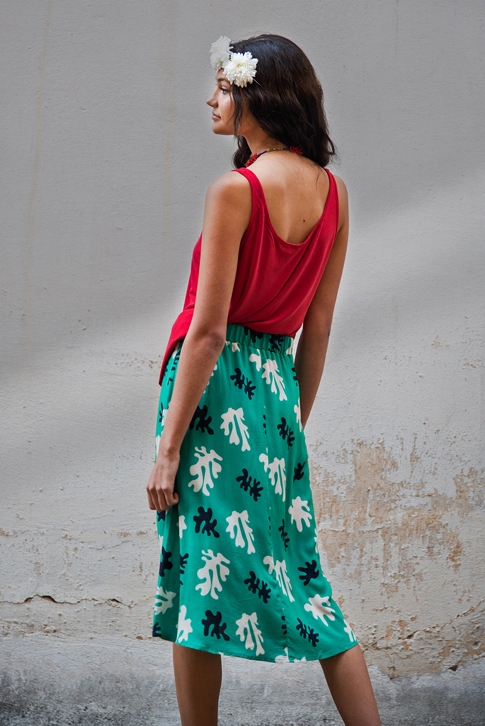 Nelda top - red