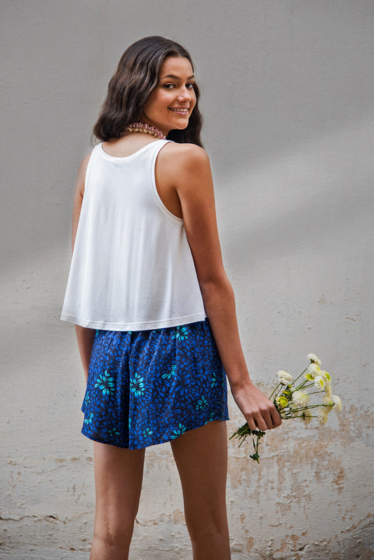 Hannah crop top - white