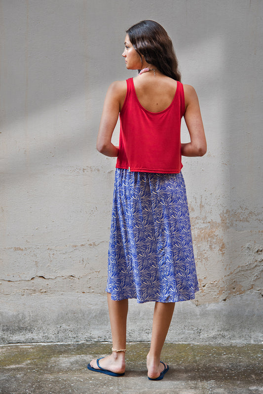 Hannah crop top - red