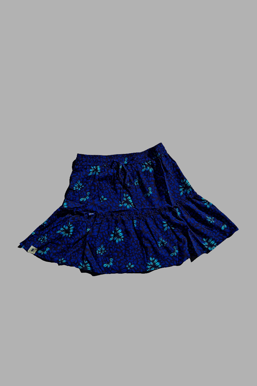 Bali skirt - bloom blue print