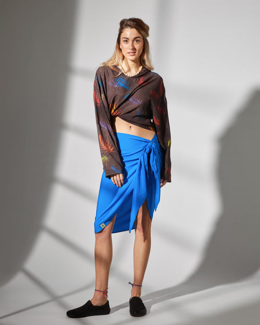 180 wrap pareo - Ocean Blue
