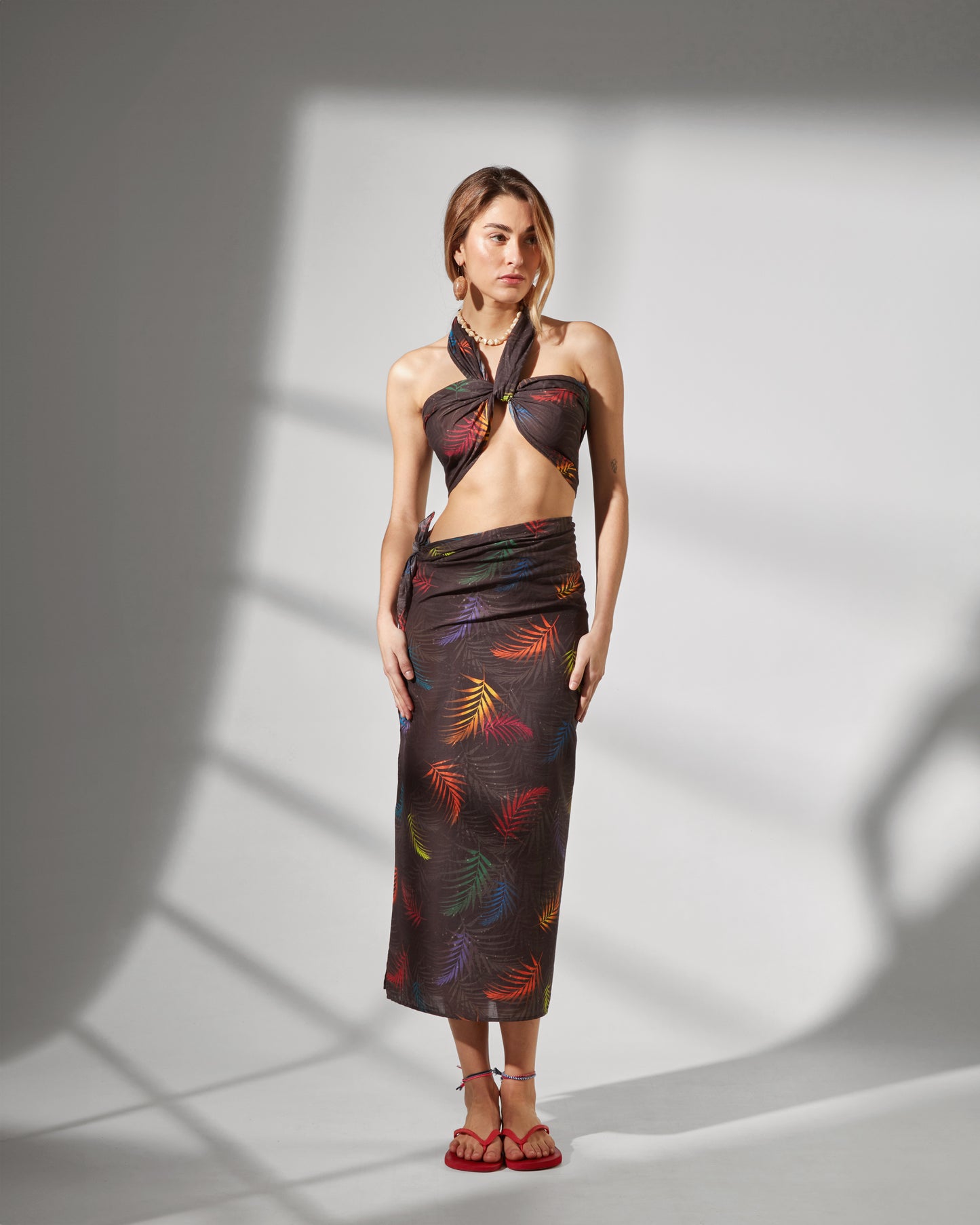 Pareo maxi - tropical nights print