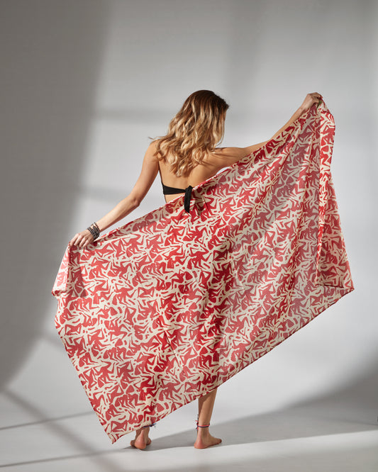 Pareo maxi - lovers print