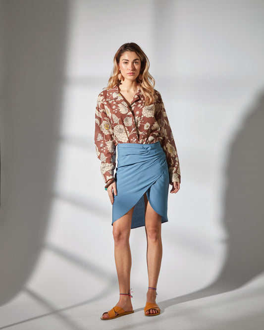 180 wrap pareo - Denim