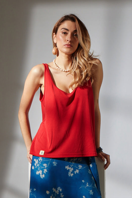 Nelda top - red