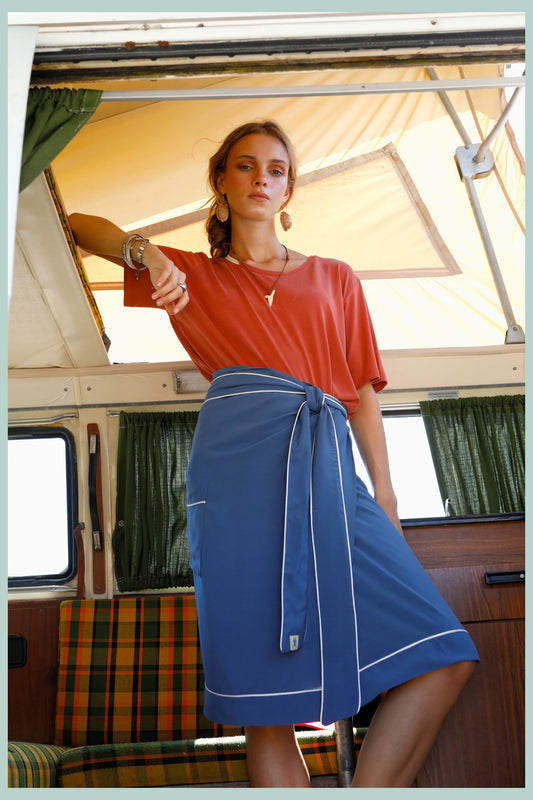 PJ's WRAP - denim