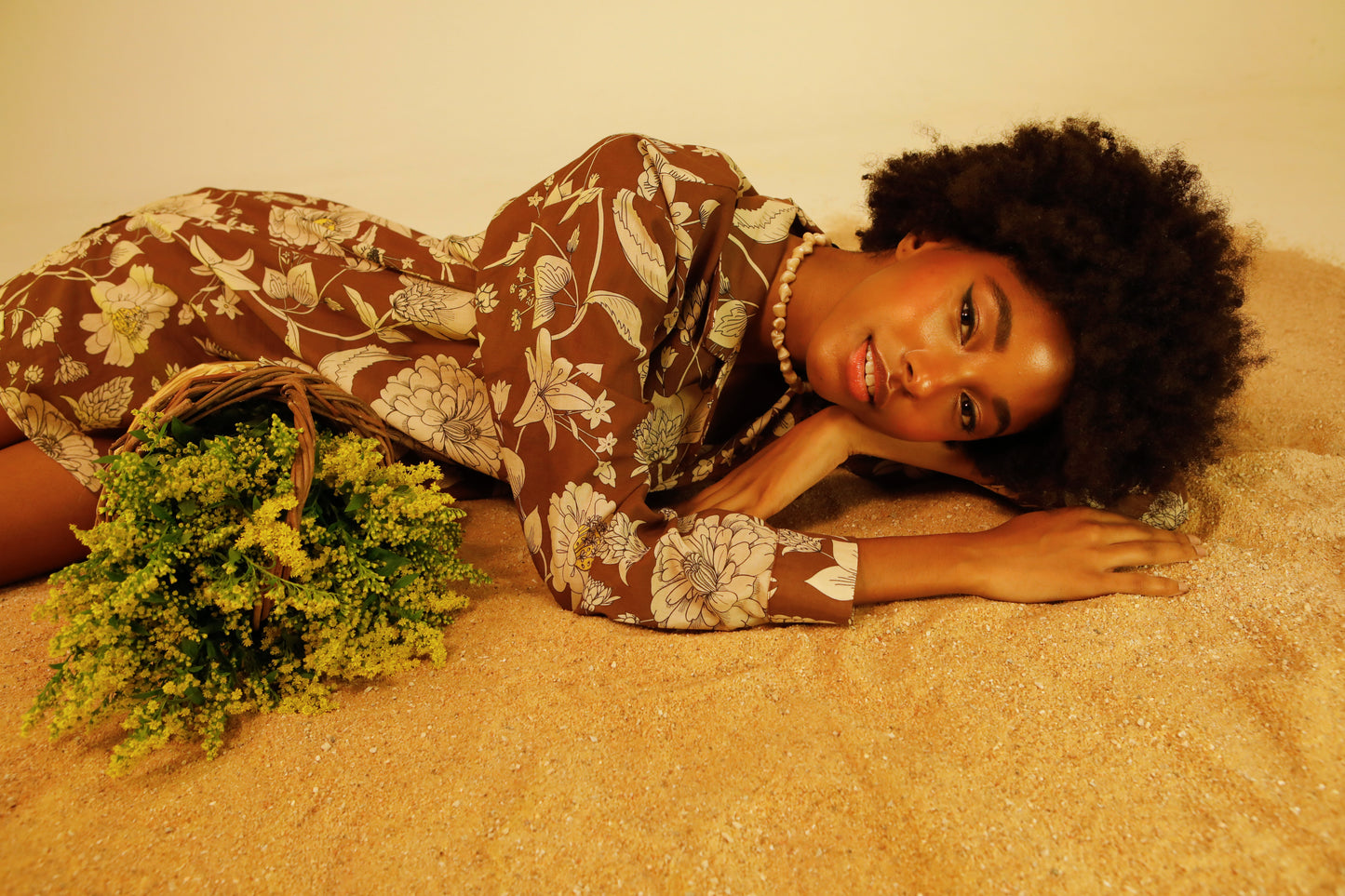 Bianca shirt - flowers print