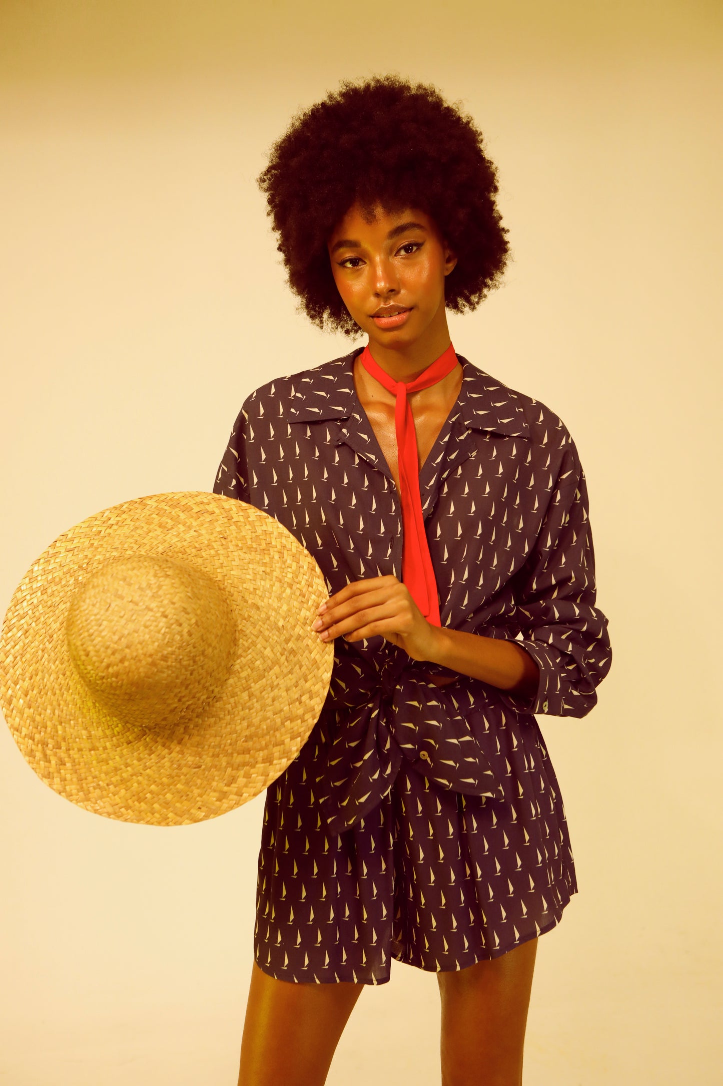 Bianca shirt - sailing print
