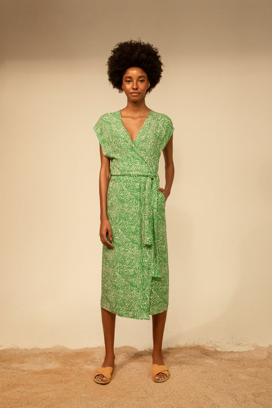 Ava dress - pebbles print