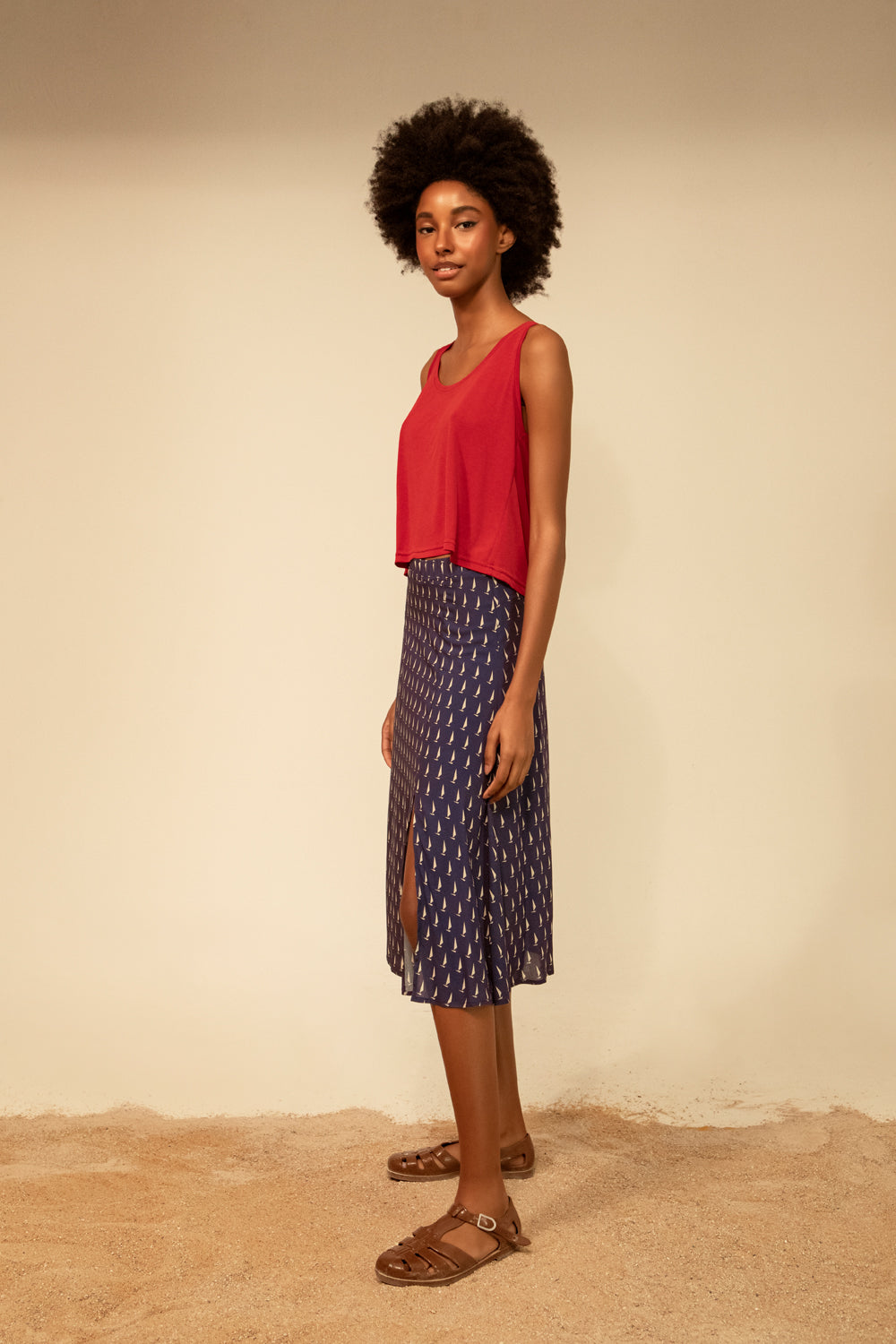Liz skirt - sailing print