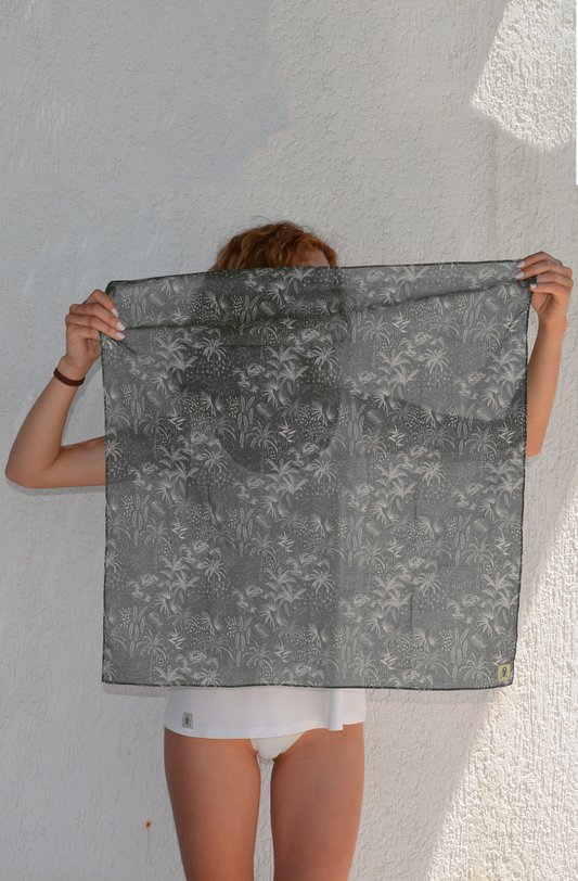 Brit scarf - Jungle black