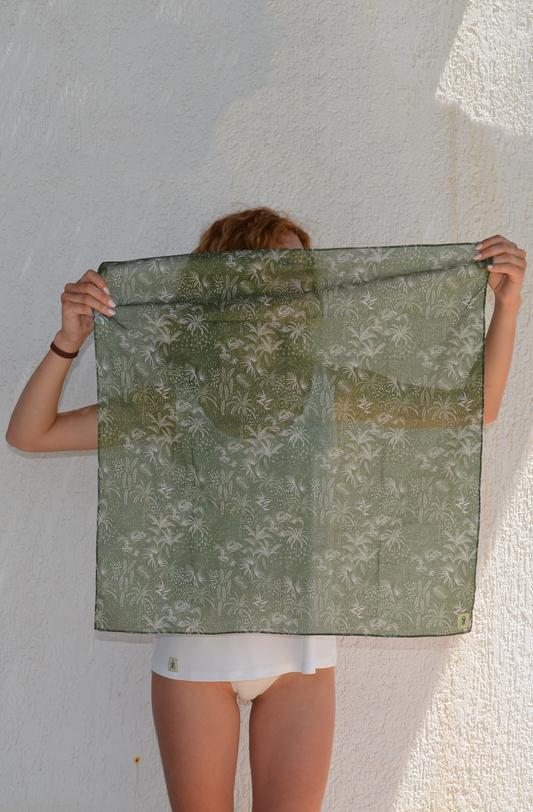 Brit scarf - Jungle green