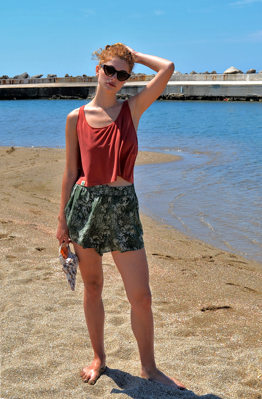 HANNAH crop top - Terracotta