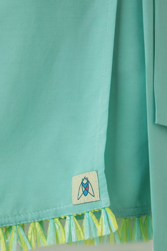TROPICANA SKIRT - TURQUOISE